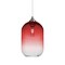Besa Lighting Omega 12 Cord Pendant, Red/Clear, Satin Nickel Finish, 1x60W Incandescent 1JT-OMEGA12RD-SN - alternate 1